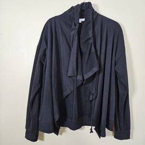 Young Fabulous & Broke drapey open front soft brushed inside cardigan LS women L